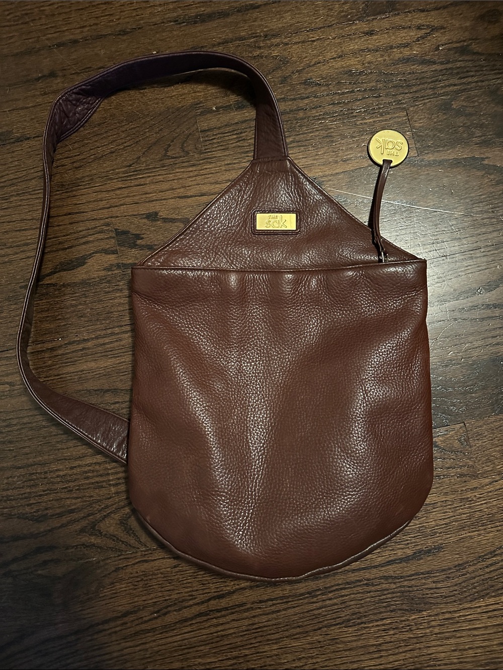 The Sak Leather Crossbody Bag in Brown